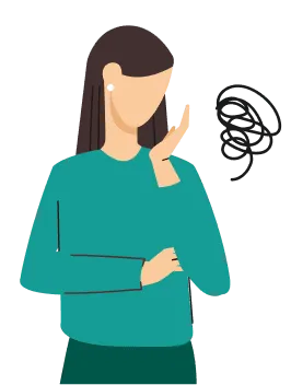 慰謝料を請求したい女性のイラスト