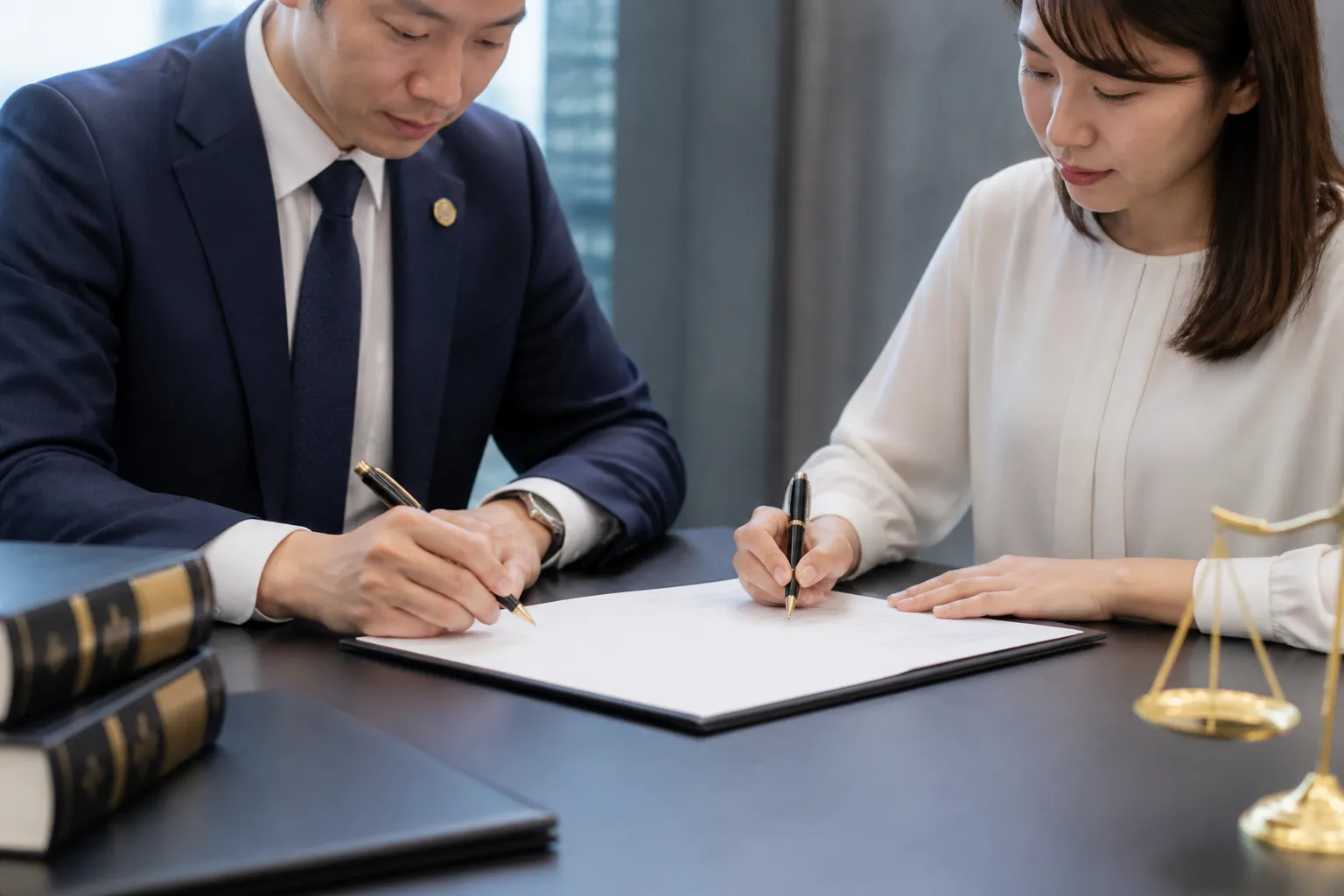 示談書を交わし、将来のトラブルを防止のイメージ写真